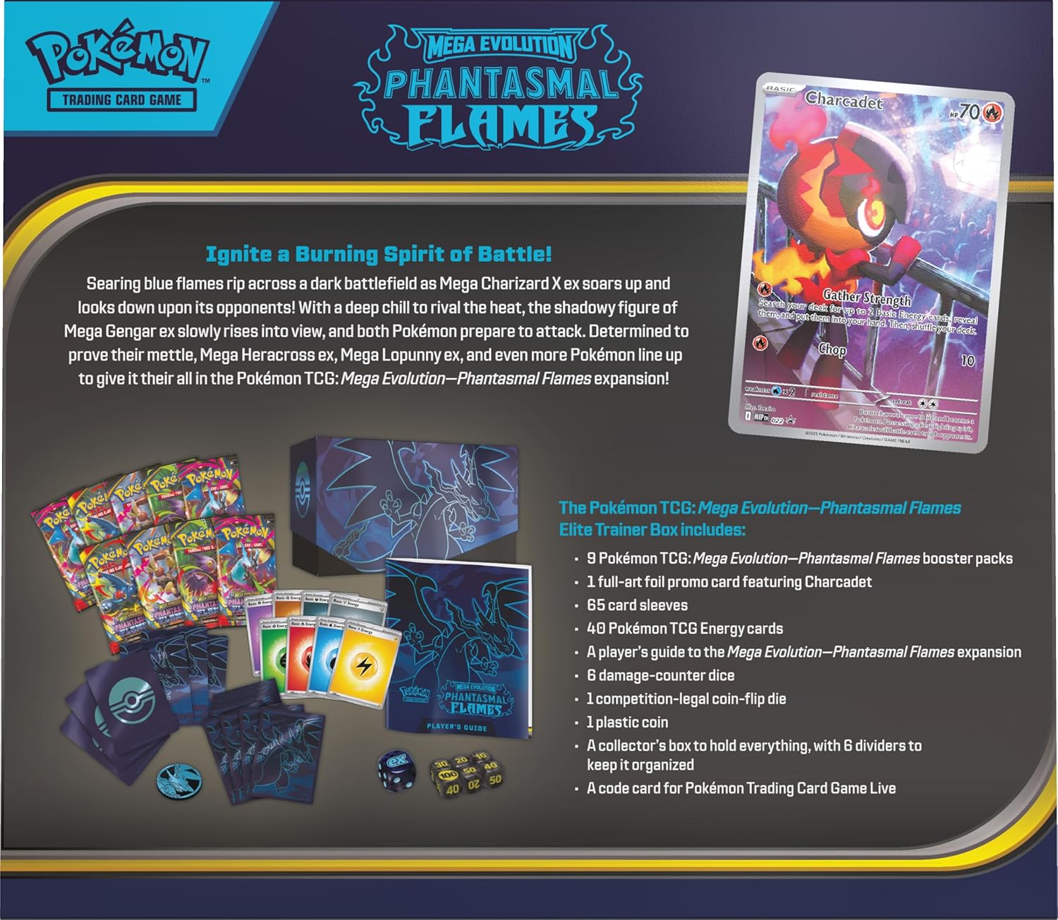 Pokémon - Mega Evolution - Phantasmal Flames - Elite Trainer Box