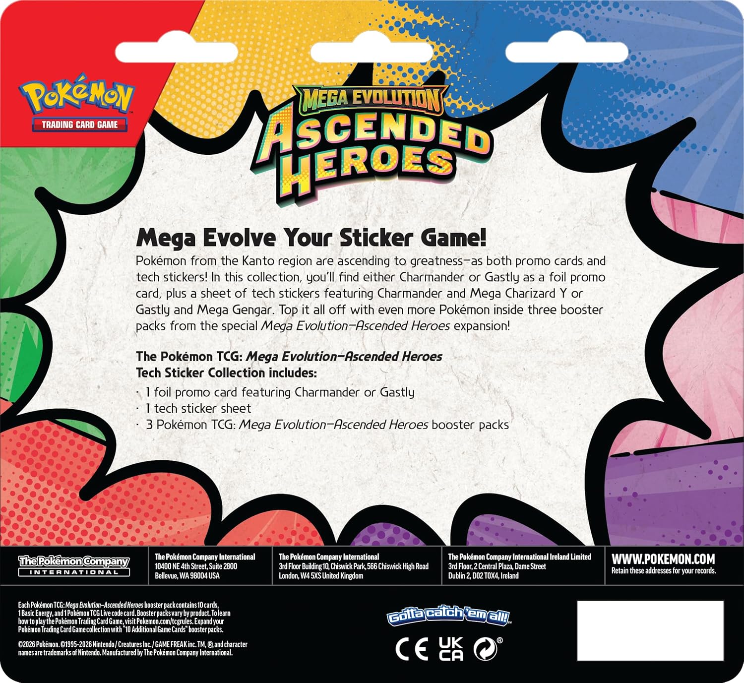 Pokémon TCG - Mega Evolution - Ascended Heroes Tech Sticker Collection - Charmander
