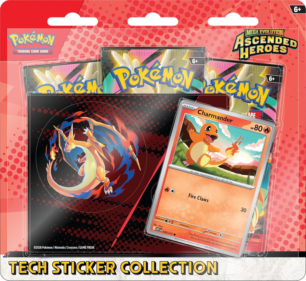 Pokémon TCG - Mega Evolution - Ascended Heroes Tech Sticker Collection - Charmander