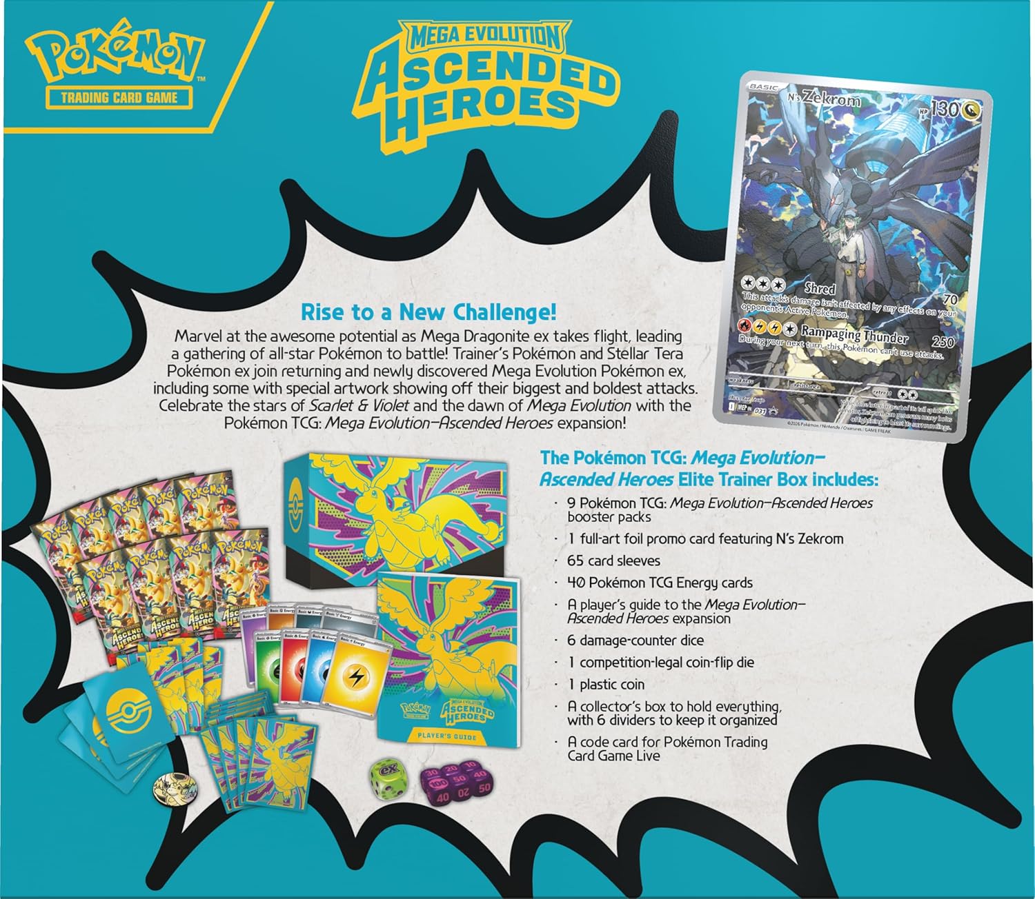 Pokémon TCG - Mega Evolution - Ascended Heroes - Elite Trainer Box